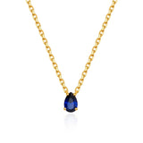 September Sapphire Birthstone Necklace – Wisdom & Loyalty