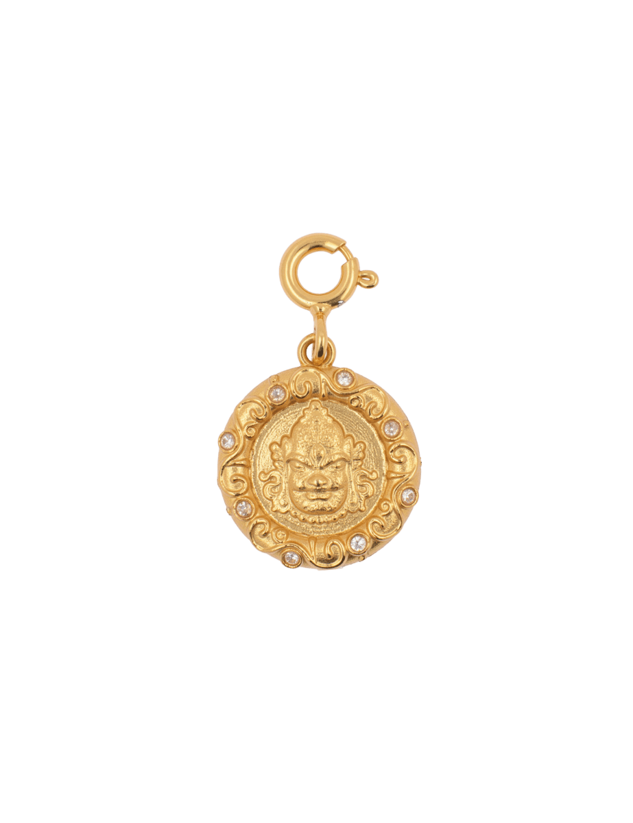 Yellow Wealth God Charm, symbol of prosperity and abundance, intricately designed for financial success.