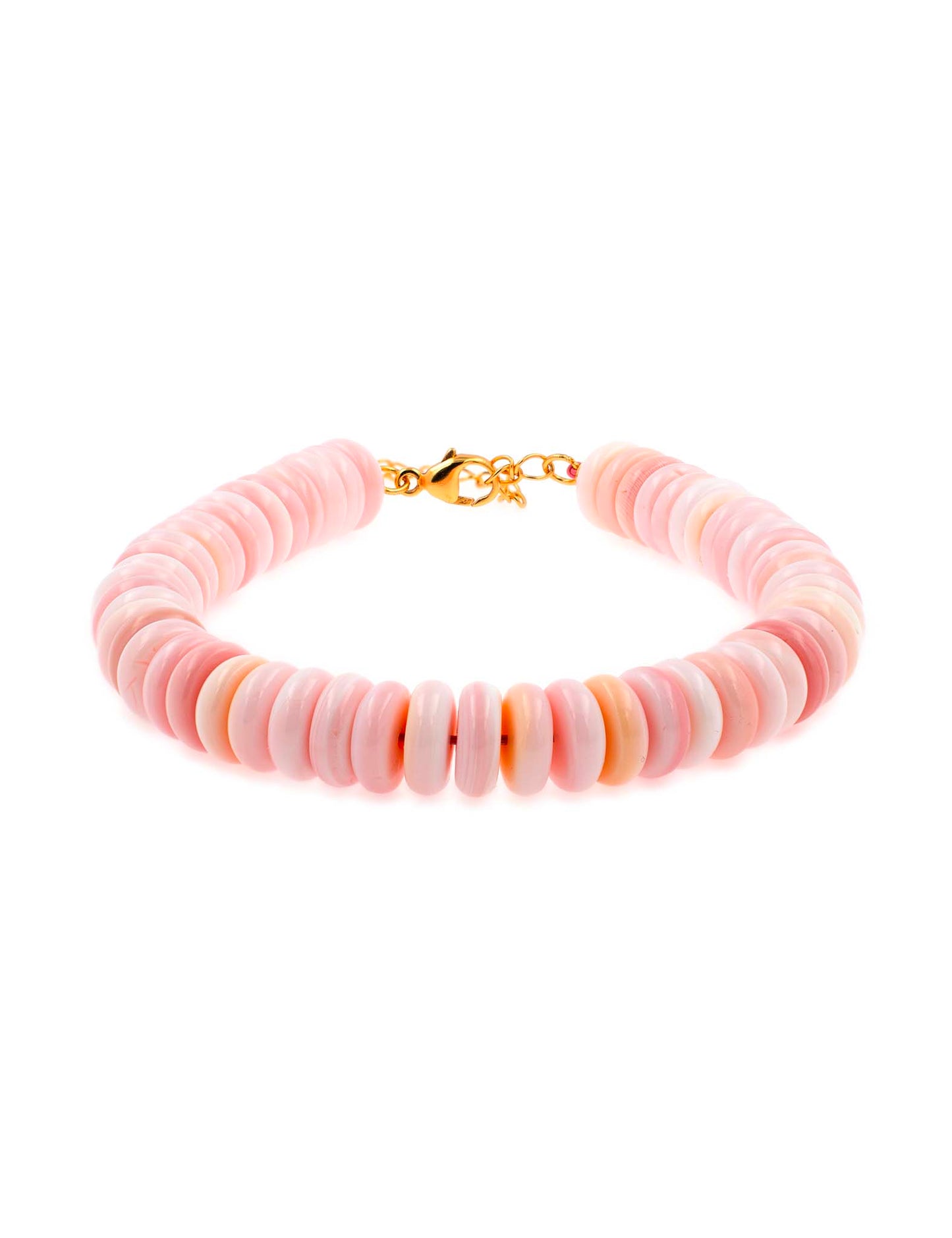 New York Pink Conch Shell Faceted Bracelet 8mm – Serenity & Intuition - BeamMore