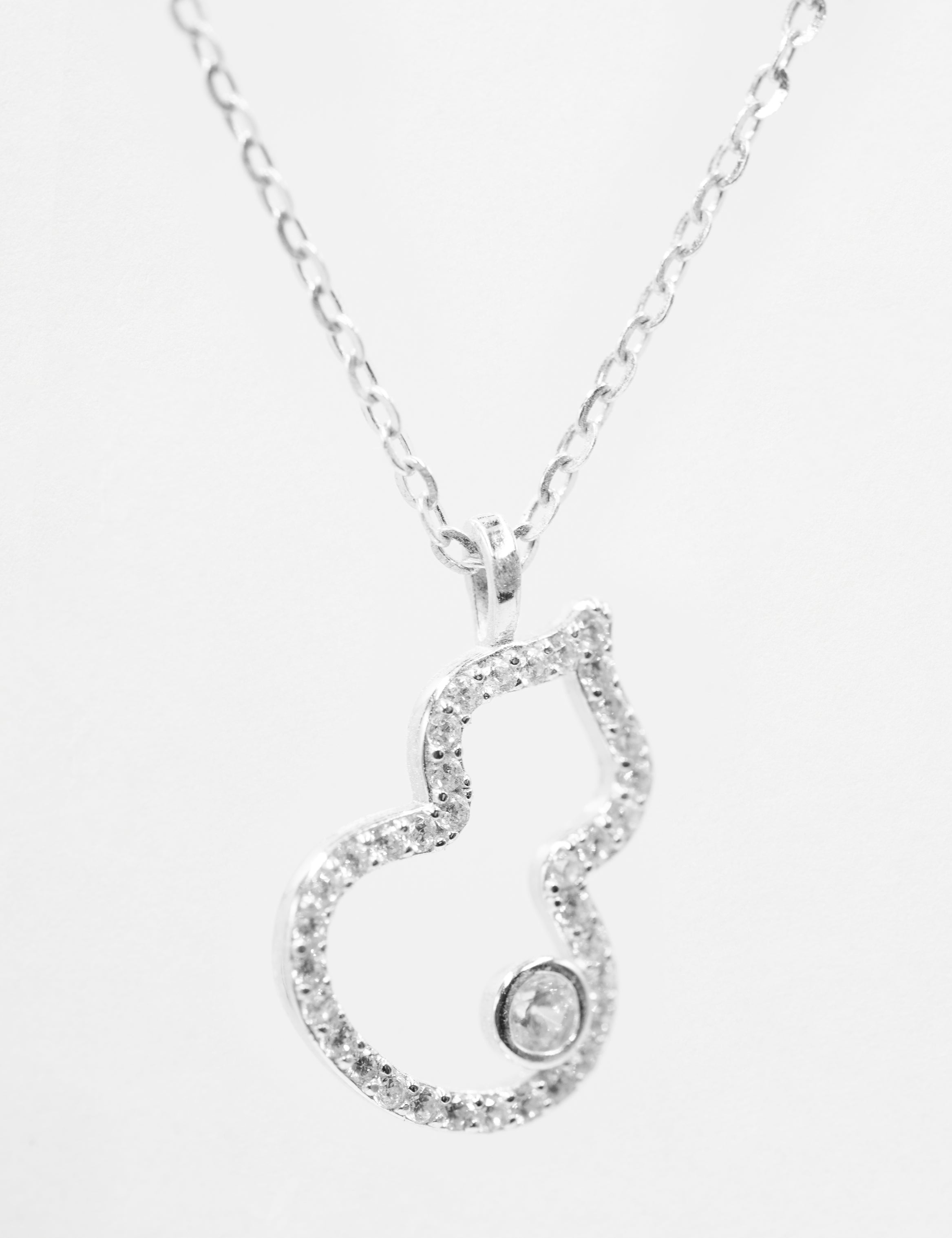 Wu Lou (Gourd) Gold-Plated Sterling Silver Necklace-Blessed by BeBlessedOM