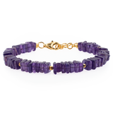 Amethyst Faceted Bracelet 6mm