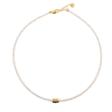 Purity Freshwater Pearl Dainty Necklace with Gold-Plated Nugget
