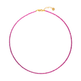 NOVA Ruby Necklace Faceted Cut 2mm
