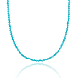 NOVA Turquoise Necklace 3mm Faceted Cut