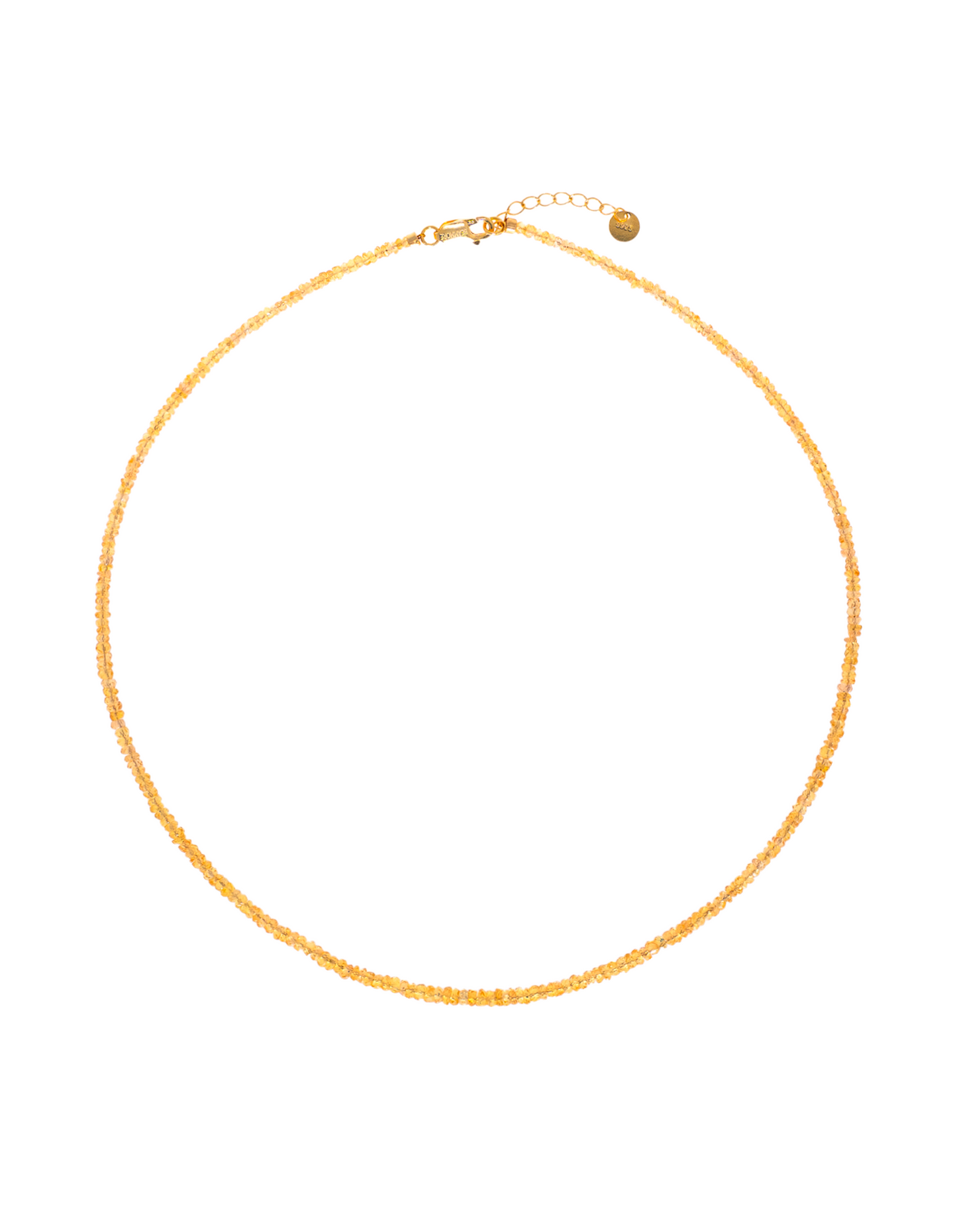 NOVA Yellow Sapphire Faceted Necklace – Prosperity & Confidence - BeamMore