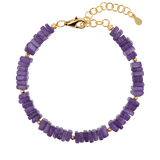 Amethyst Faceted Bracelet 6mm