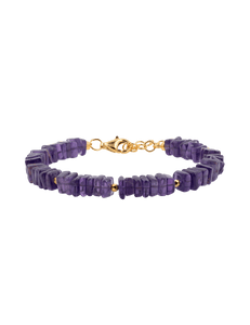 Amethyst Faceted Bracelet 6mm