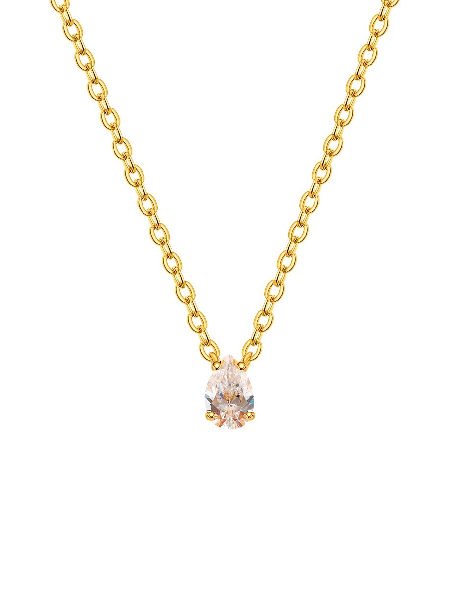 BEAMMORE Moissanite 18K Gold Vermeil Necklace – Fine Jewelry