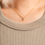 April White Topaz Birthstone Necklace