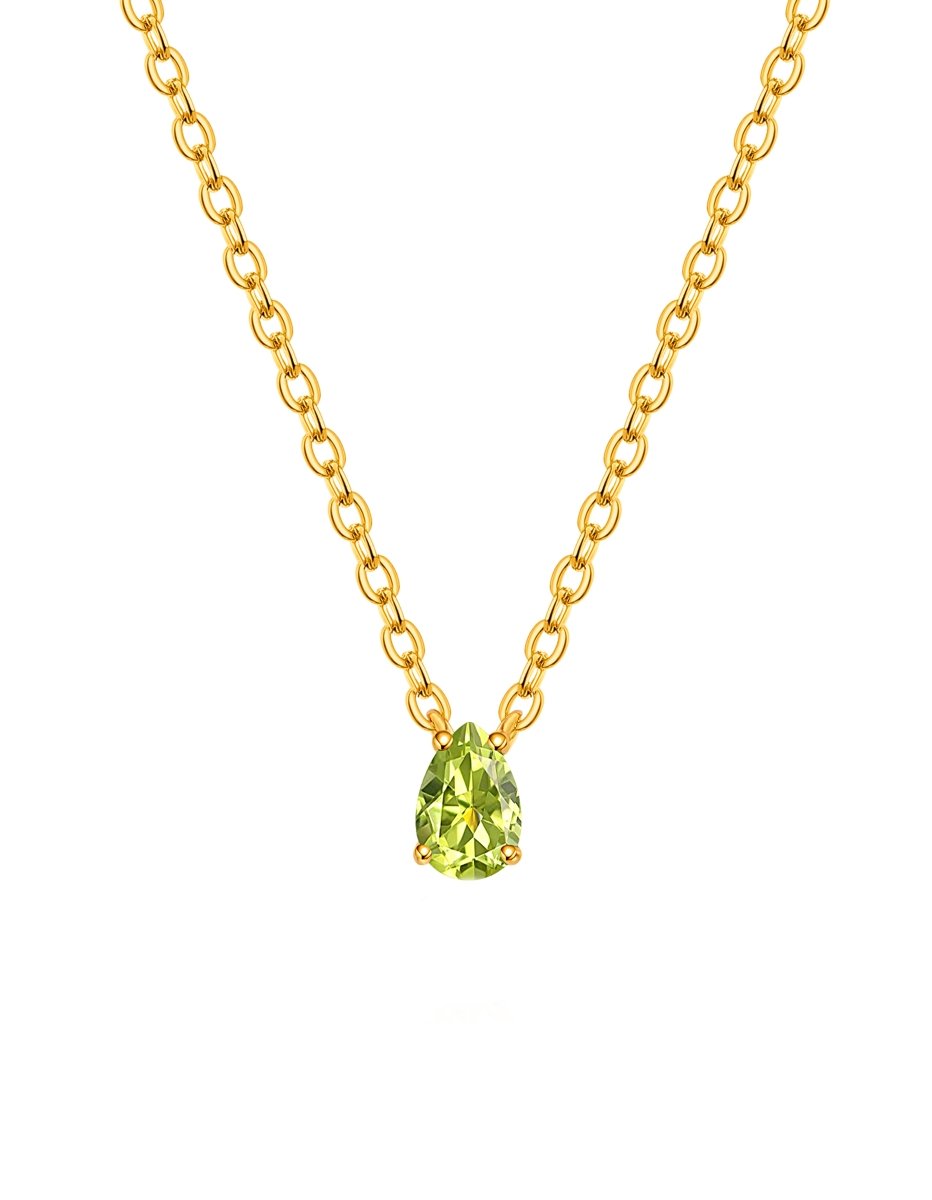 BEAMMORE Peridot Beaded Necklace – Beaded Gemstone Jewelry