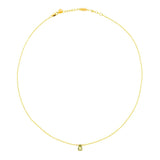 August Peridot Birthstone Necklace
