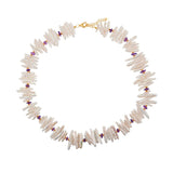 BIWA Amethyst & Pearl Necklace – Clarity & Inner Peace