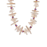 BIWA Amethyst & Pearl Necklace – Clarity & Inner Peace