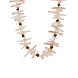 BIWA Black Opal & Pearl Necklace – Intuition & Depth