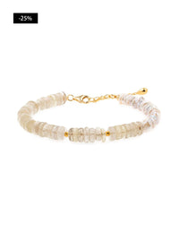 AURA DUO Citrine & Pearl Bracelet – Joy & Abundance