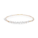 AURA DUO Clear Quartz Pearl Necklace – Short