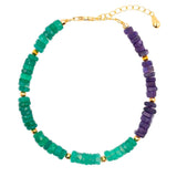 AURA DUO Green Agate & Amethyst Bracelet – Balance & Spiritual Clarity