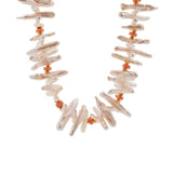 BIWA Sunstone & Pearl Necklace – Vitality & Radiance