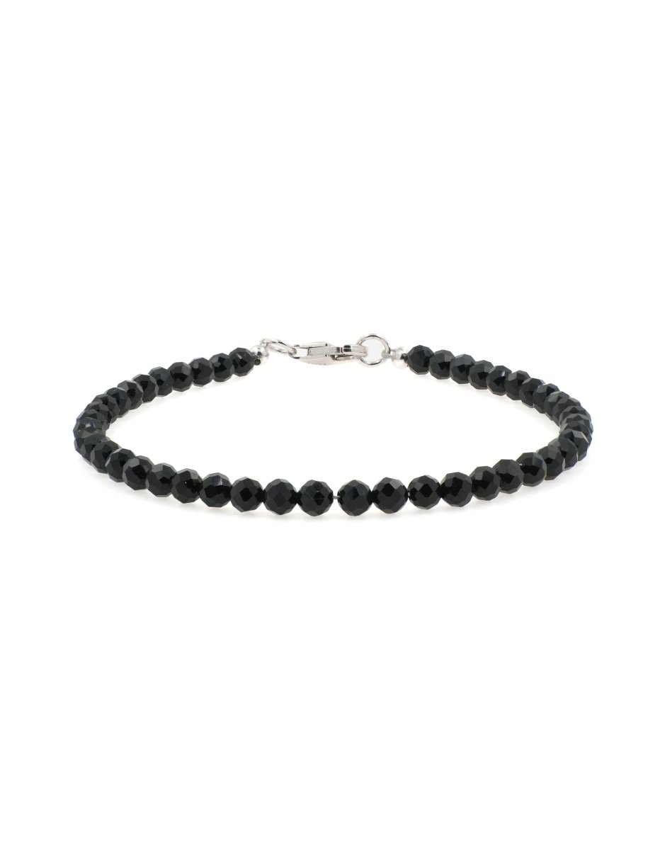 BEAMMORE Black Onyx Beaded Bracelet – Beaded Gemstone Jewelry