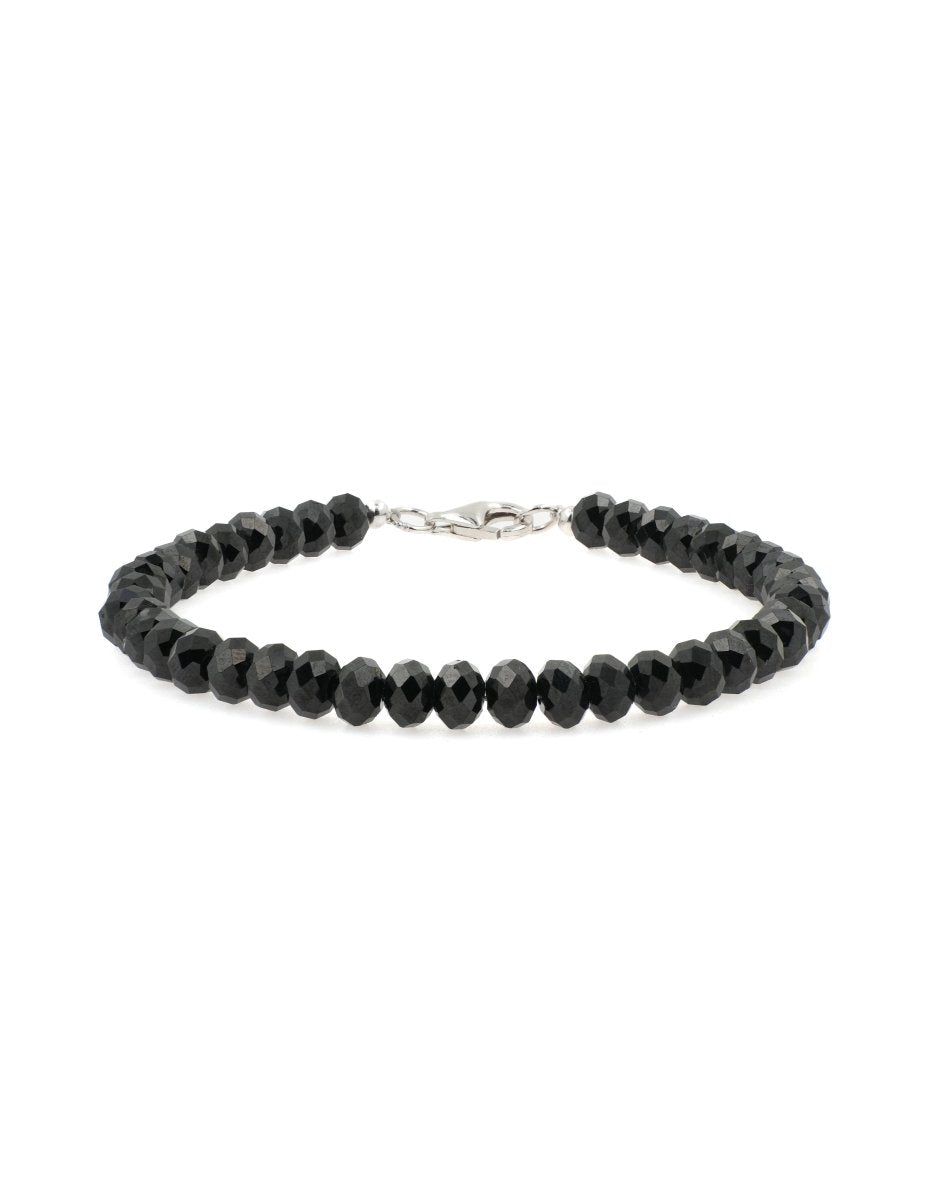 BEAMMORE Black Onyx Beaded Bracelet – Beaded Gemstone Jewelry