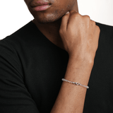 Blessing Clear Quartz April Birthstone Bracelet 4mm for men