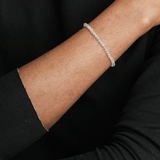 Blessing Clear Quartz April Birthstone Bracelet 4mm for men