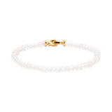 Blessing Clear Quartz April Birthstone Bracelet 4x4mm for men
