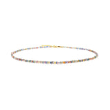 Blessing Rainbow Sapphire Dainty Necklace