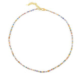 Blessing Rainbow Sapphire Dainty Necklace