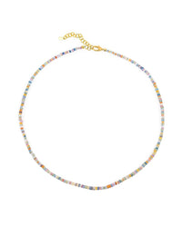BEAMMORE Sapphire Beaded Necklace – Beaded Gemstone Jewelry