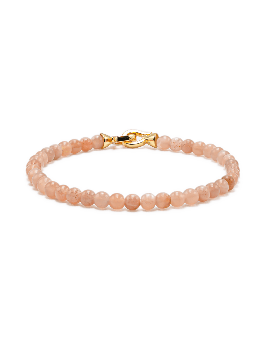 Blessing Sunstone Bracelet 4mm for Men