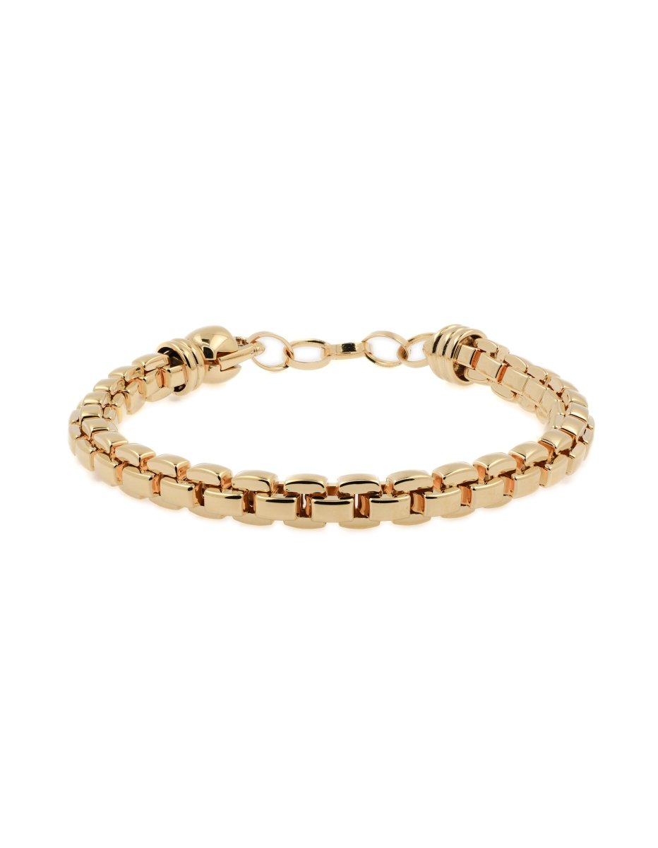 BEAMMORE Box Chain Bracelet in 18K Gold-Plated Sterling Silver – Fine Jewelry
