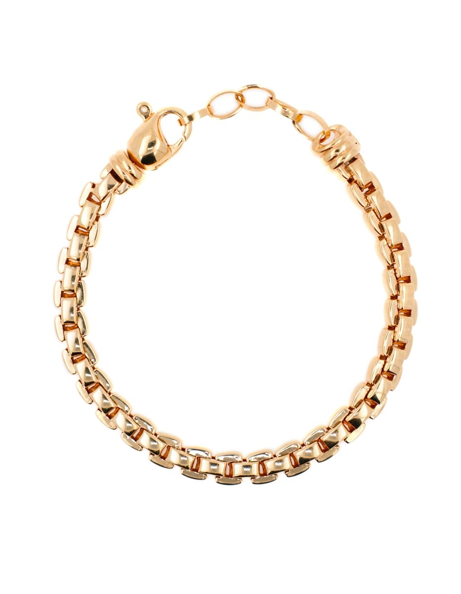 BEAMMORE Box Chain Bracelet in 18K Gold-Plated Sterling Silver – Fine Jewelry