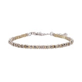 Confidence Yellow Sapphire Beaded Bracelet with Sterling Silver Spacer Beads