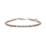 Confidence yellow sapphire beaded bracelet with sterling silver spacer beads, symbolizing optimism and elegance.