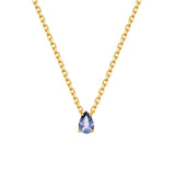 December Tanzanite Birthstone Necklace