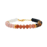 Five Elements • ‌Celestial Harmony Faceted Bracelet with Spacer Beads 4x6mm