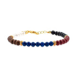 Five Elements • Solar Crest Bracelet with Spacer Beads 4mm