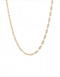 BEAMMORE Flat Rolo Chain Necklace in 18K Gold-Plated Sterling Silver – Fine Jewelry