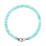 Growth Amazonite Faceted Bracelet 4x6mm for men