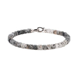 Growth Black Rutilated Quartz Bracelet 4x4mm for men