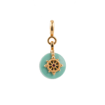 Growth Ferris Wheel Charm in gold and green, symbolizing life's journey and personal evolution.