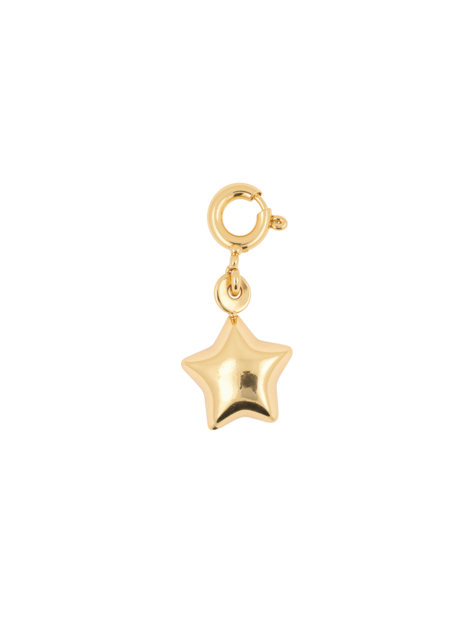 Gold Full Star Charm, a symbol of growth and ambition, crafted in 925 sterling silver for personal empowerment.