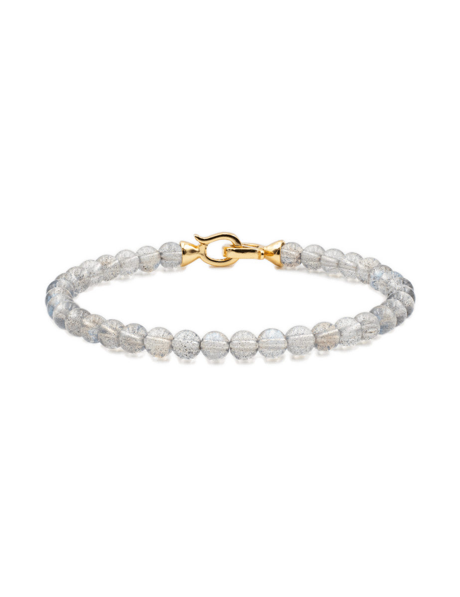 Growth Grey Moonstone Bracelet 4mm for Men