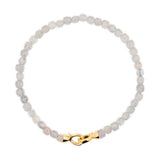 Growth Grey Moonstone Bracelet 4x4mm for men