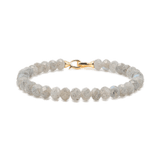Growth Grey Moonstone Bracelet 4x6mm for men