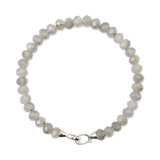 Growth Grey Moonstone Bracelet 4x6mm for men