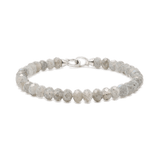 Growth Grey Moonstone Bracelet 4x6mm for men