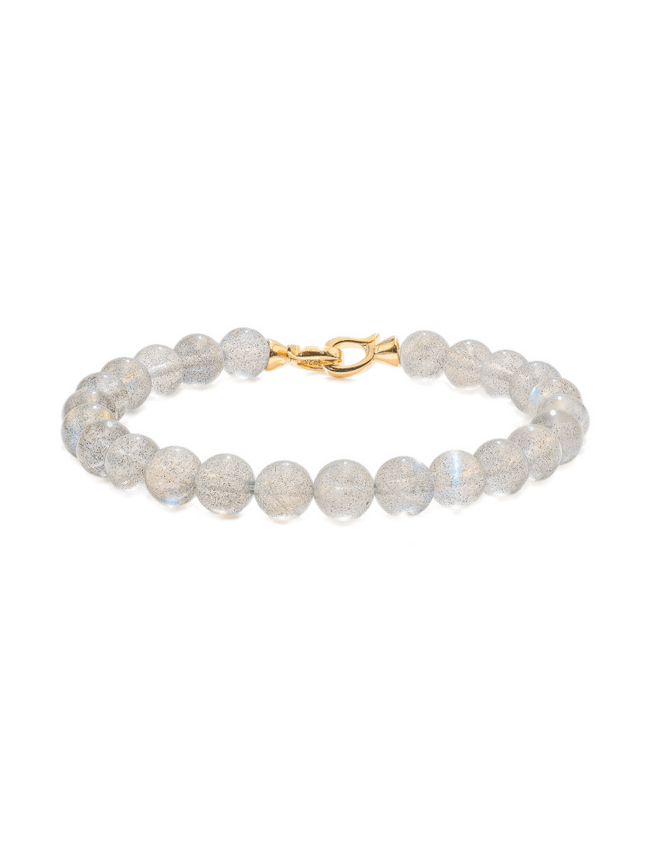 Growth Grey Moonstone Bracelet 6mm for Men