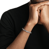 Growth Grey Moonstone Bracelet 6mm for men